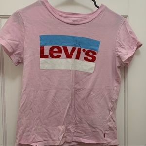 Pink Levi’s shirt